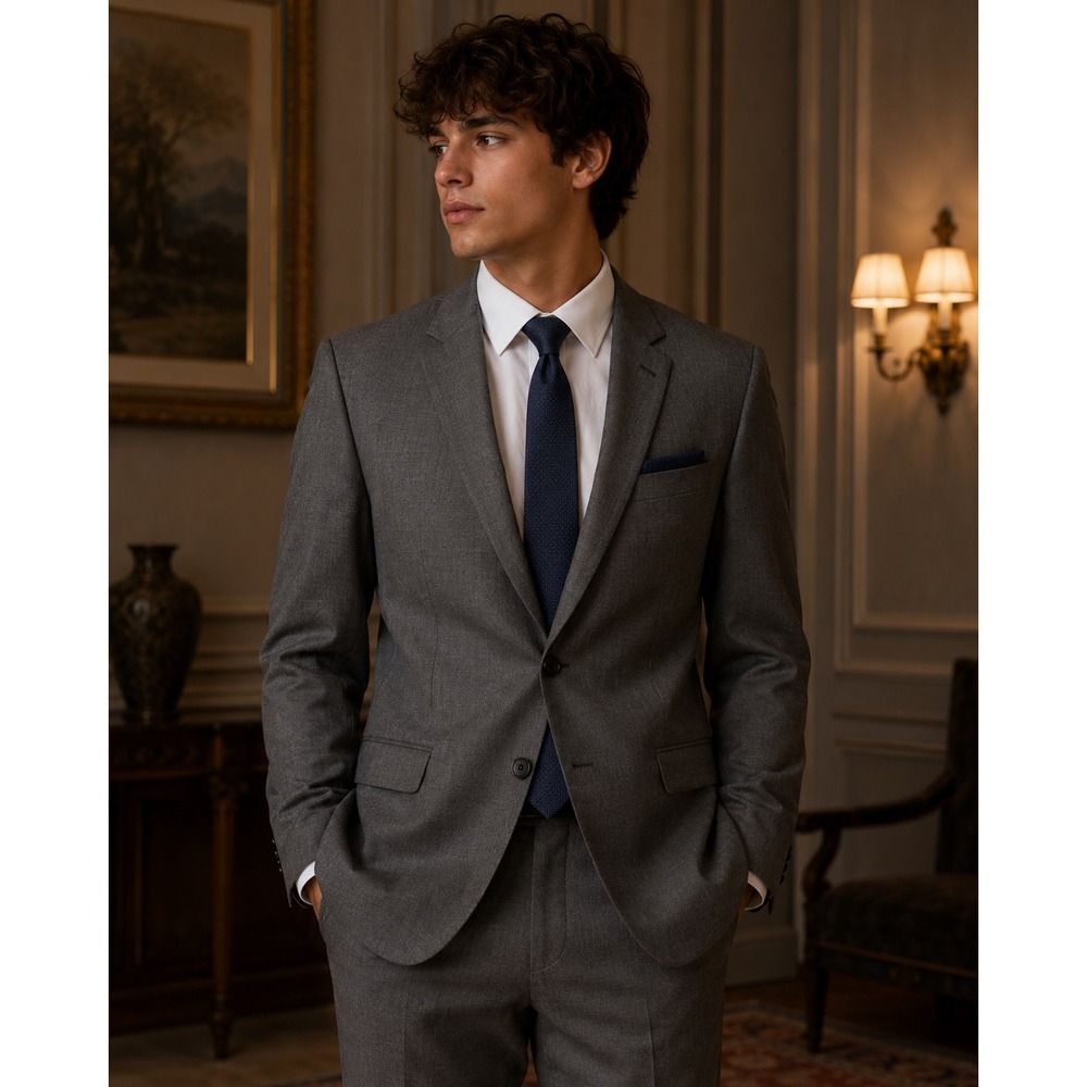 Billy London UK Suit Jacket Gray 38 S Mens Formal Business Travel